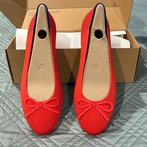 Red Rothy’s ballet flats size 8 NWOT